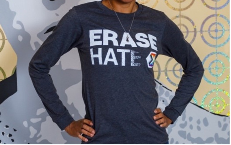 Contemporary Erase Hate Long-Sleeve T-shirt